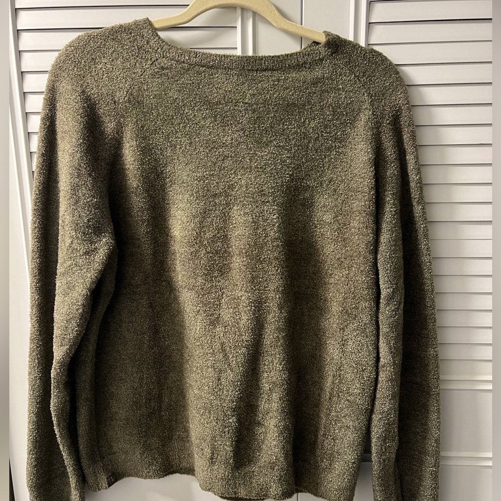 Barefoot Dreams CozyChic Lite Olive Green Pullover